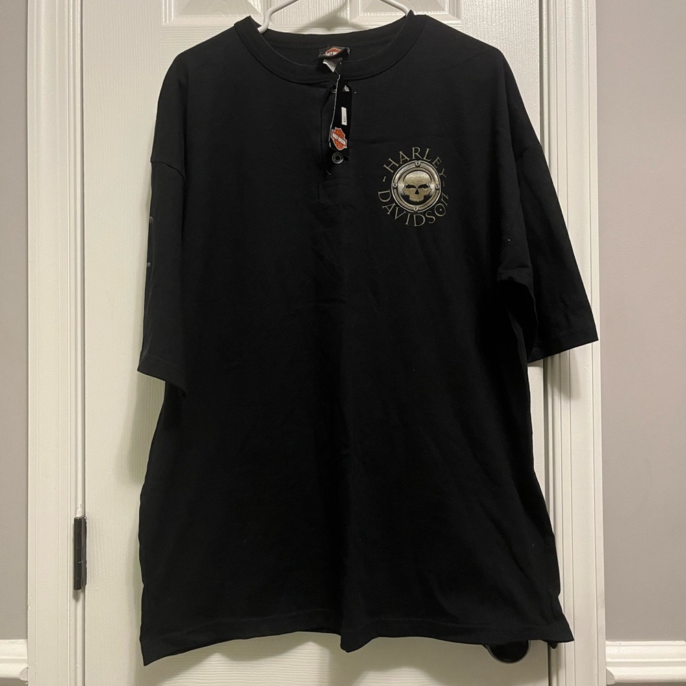 NWT Y2K Harley Davidson short sleeve ribbed cotton‎ t-shirt Horn Lake, MS 2XL